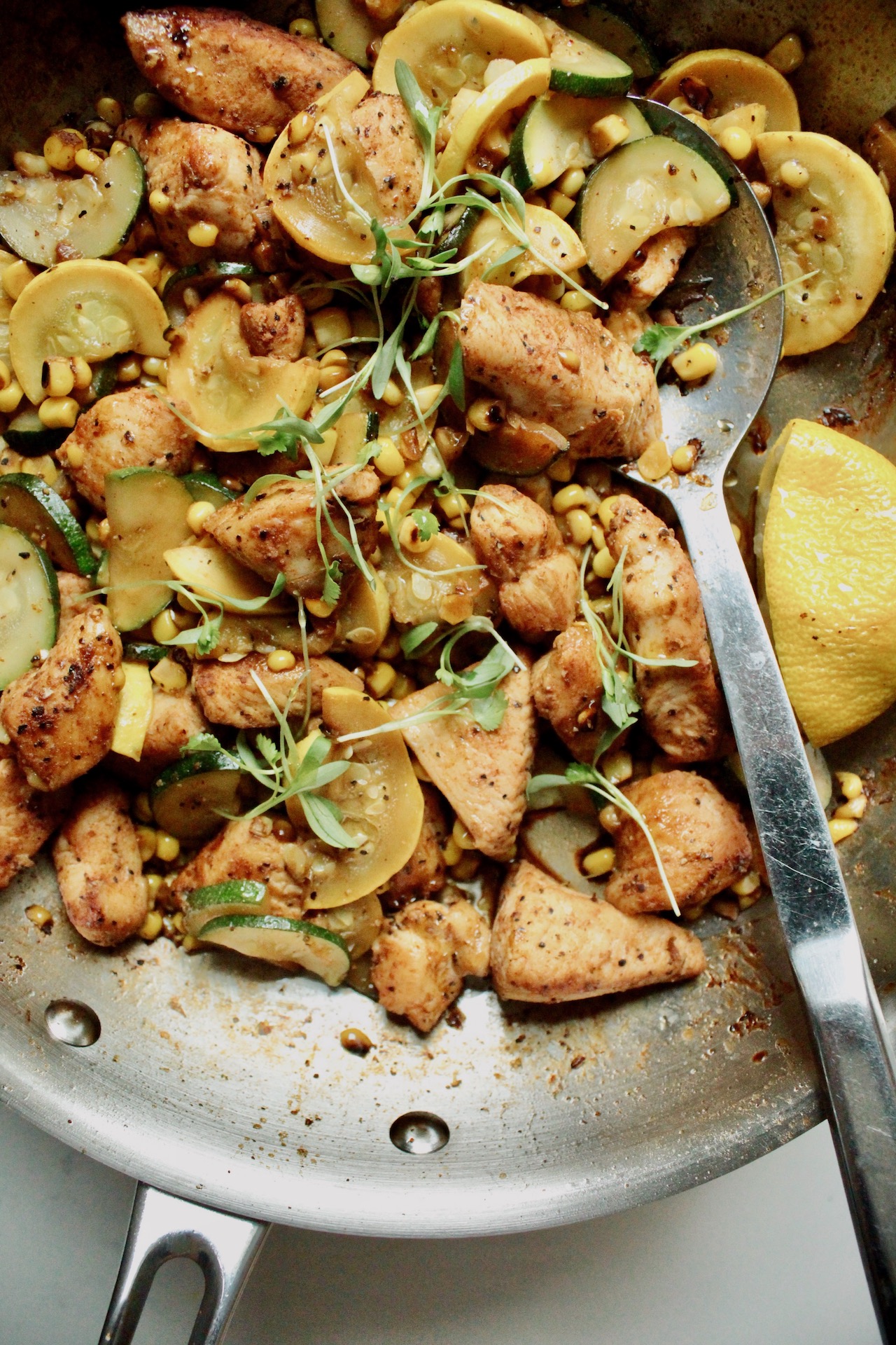 Chicken and Summer Veggie Skillet